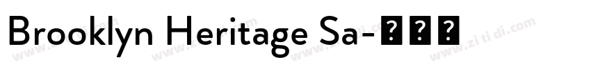 Brooklyn Heritage Sa字体转换